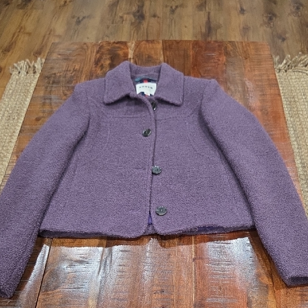 Boden Purple Italian Balli Fabric Women's Jacket